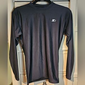 Starter Youth Dri Star Long Sleeve Black Compression Shirt. Size L